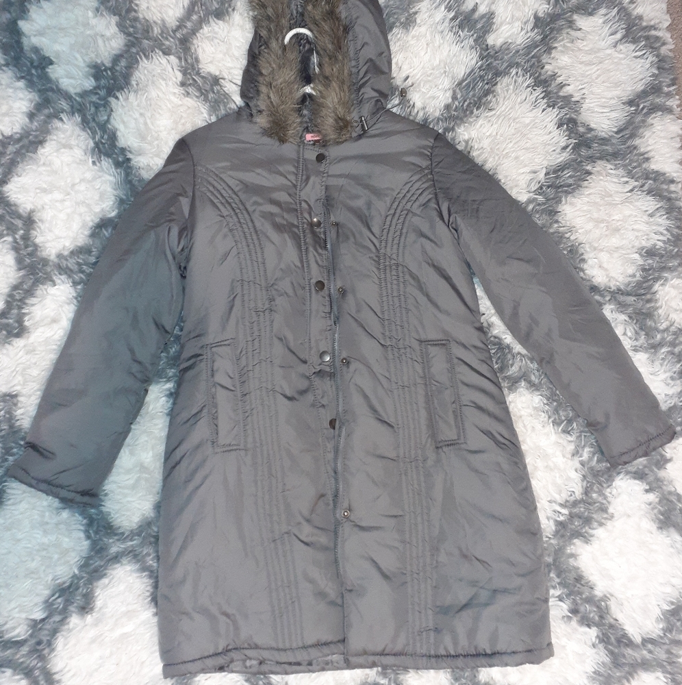 Winter Grey Puffer Jacket - image 2